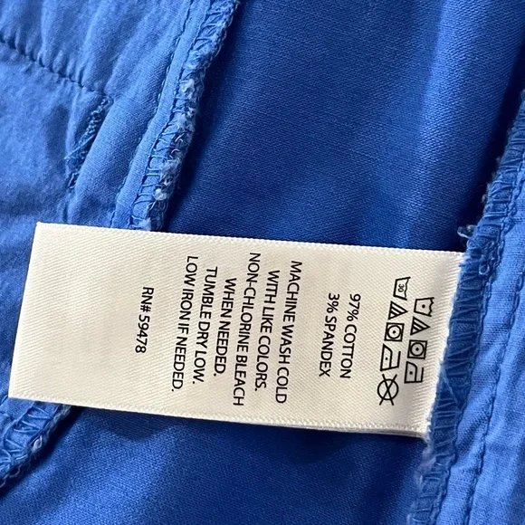 British Khaki Royal Blue Shorts Size 12 - Picture 12 of 12